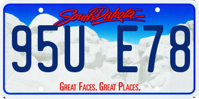 SD license plate 95UE78