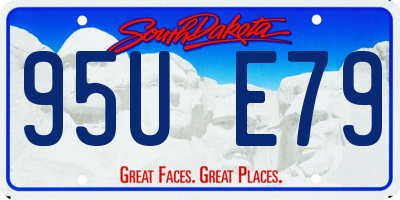 SD license plate 95UE79