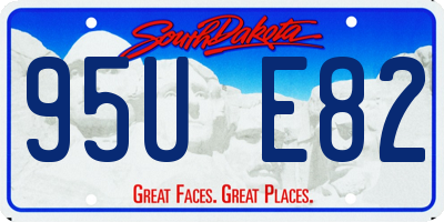 SD license plate 95UE82
