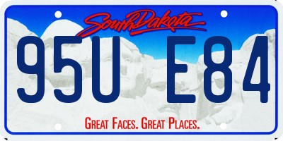 SD license plate 95UE84
