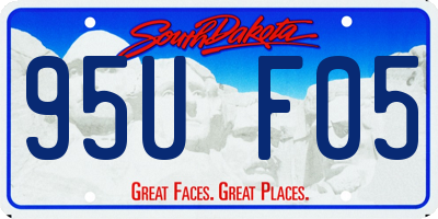 SD license plate 95UF05