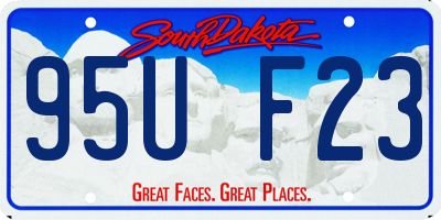 SD license plate 95UF23