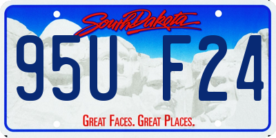 SD license plate 95UF24