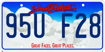 SD license plate 95UF28
