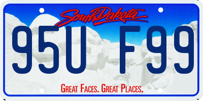 SD license plate 95UF99