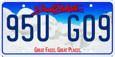 SD license plate 95UG09