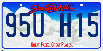 SD license plate 95UH15