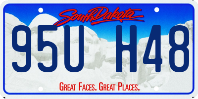 SD license plate 95UH48