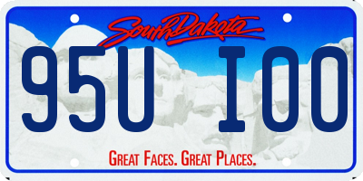 SD license plate 95UI00