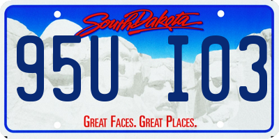 SD license plate 95UI03