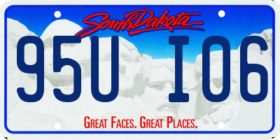 SD license plate 95UI06