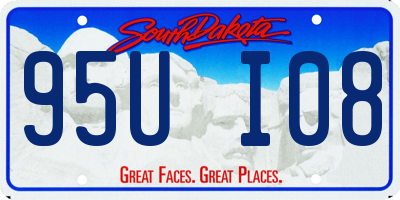 SD license plate 95UI08