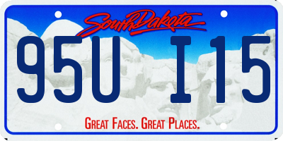 SD license plate 95UI15