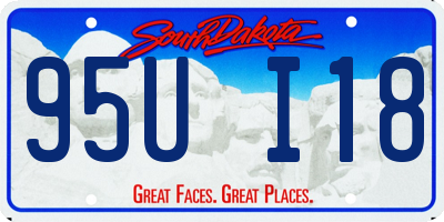SD license plate 95UI18