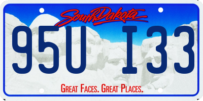 SD license plate 95UI33