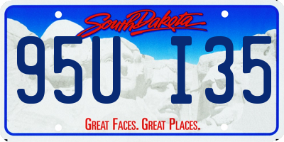 SD license plate 95UI35
