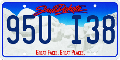 SD license plate 95UI38