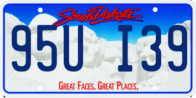 SD license plate 95UI39