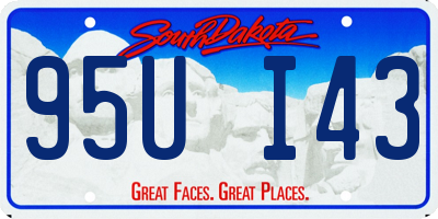 SD license plate 95UI43