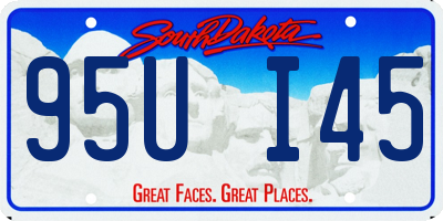 SD license plate 95UI45