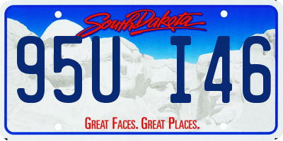 SD license plate 95UI46