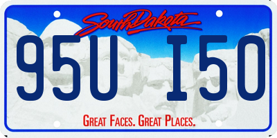 SD license plate 95UI50