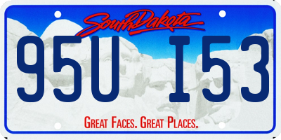 SD license plate 95UI53
