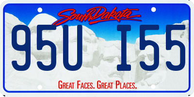 SD license plate 95UI55