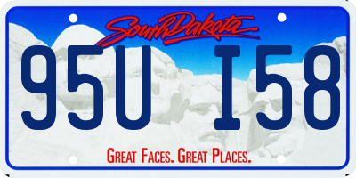 SD license plate 95UI58