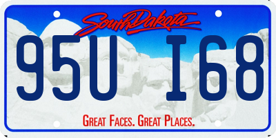SD license plate 95UI68