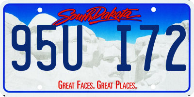 SD license plate 95UI72