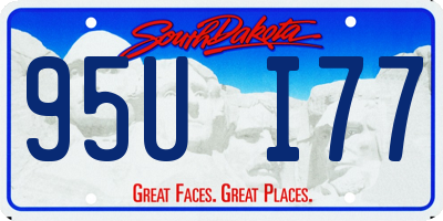 SD license plate 95UI77
