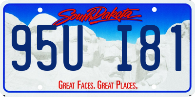 SD license plate 95UI81
