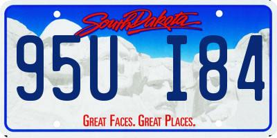 SD license plate 95UI84