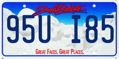 SD license plate 95UI85