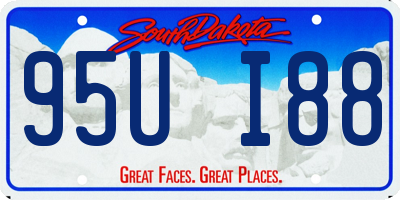 SD license plate 95UI88
