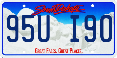 SD license plate 95UI90