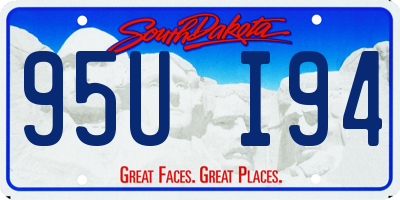 SD license plate 95UI94