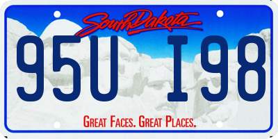 SD license plate 95UI98