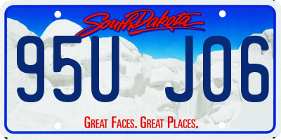 SD license plate 95UJ06