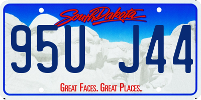 SD license plate 95UJ44