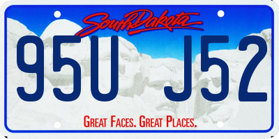 SD license plate 95UJ52