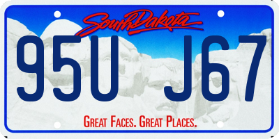 SD license plate 95UJ67