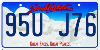SD license plate 95UJ76