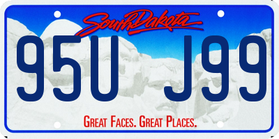 SD license plate 95UJ99