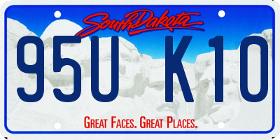 SD license plate 95UK10