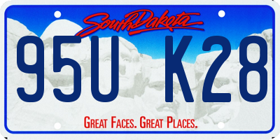 SD license plate 95UK28