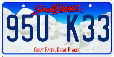 SD license plate 95UK33