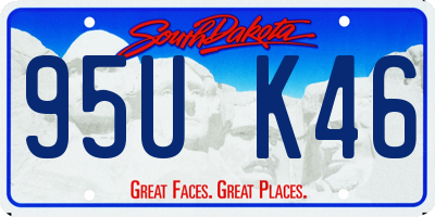SD license plate 95UK46