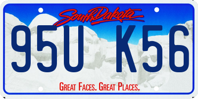 SD license plate 95UK56